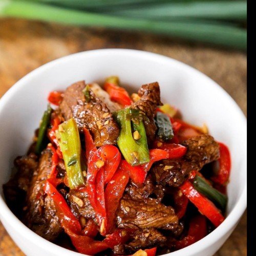 Sauced beef